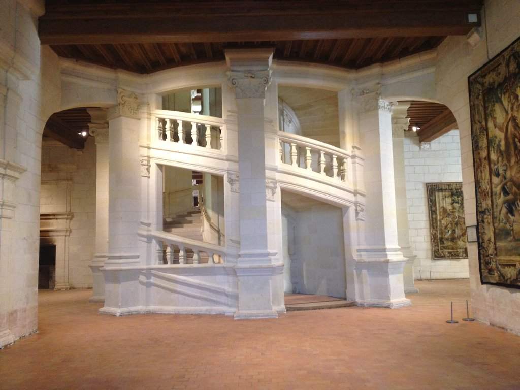 Castelo de Chambord (escadaria em dupla hélice)