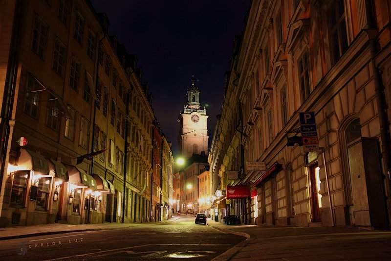 Catedral de Estocolmo by night