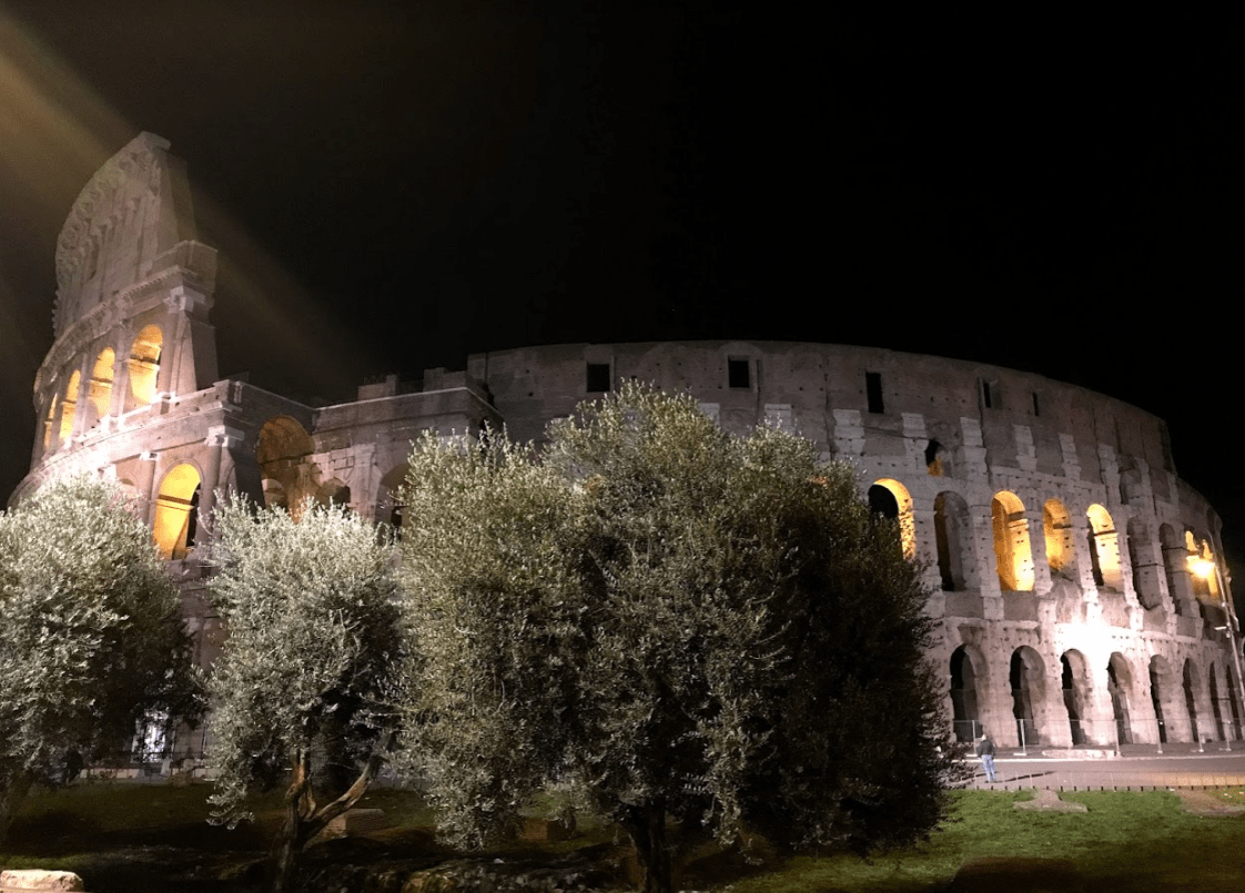 Coliseu iluminado