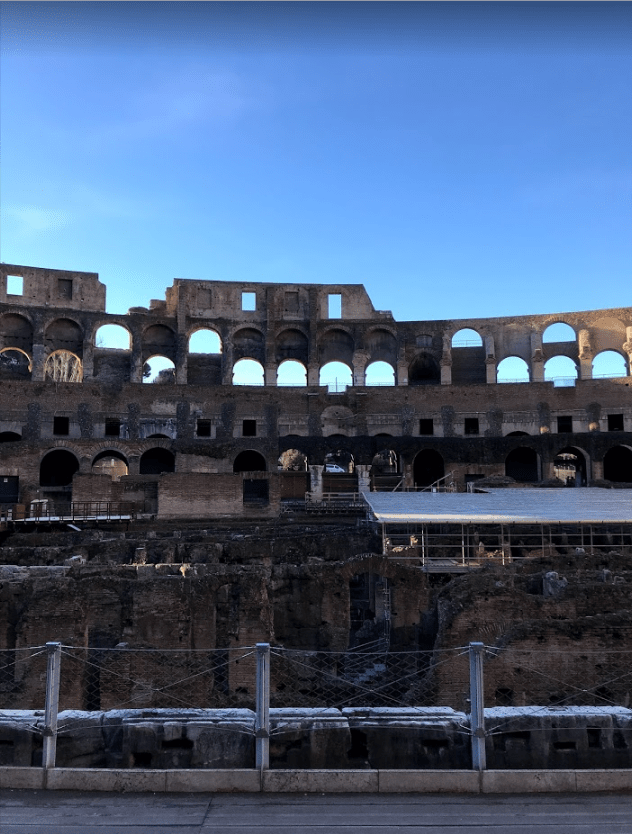 Coliseu por dentro