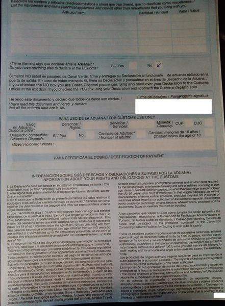 Declaração Alfândega V