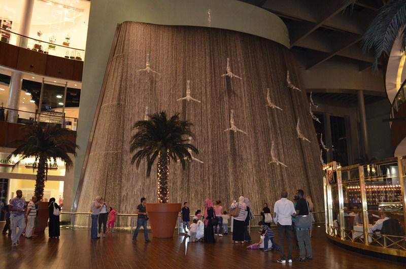 Dubai Mall Waterfall