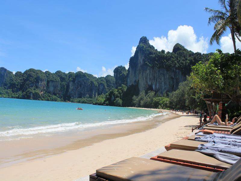Espreguiçadeira no Railay Bay