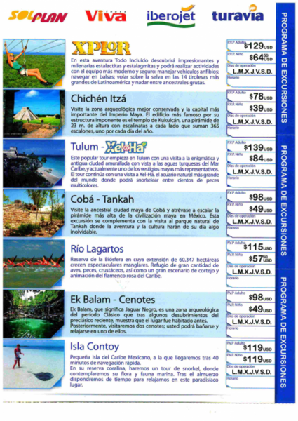 Excursões Solplan México