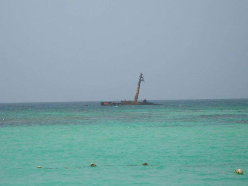 Famoso barco encalhado