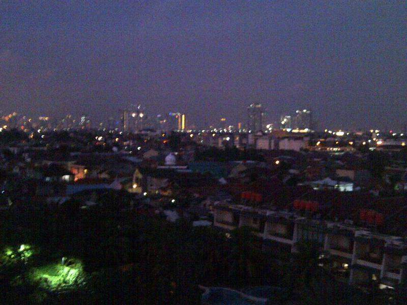 Jakarta - Vista da minha varanda sobre Jakarta