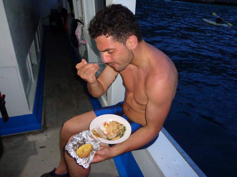 Jantar a bordo - Plankton tour