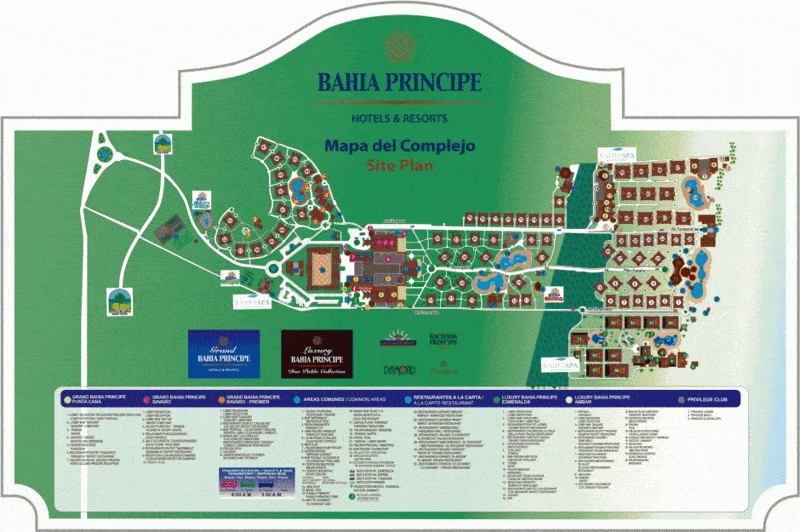 Map GranBahiaPrincipeComplex2012 PuntaCana
