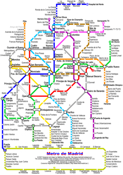 mapa metro madrid