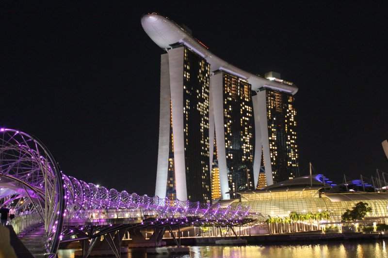 Marina Bay Sands e Helix Bridge