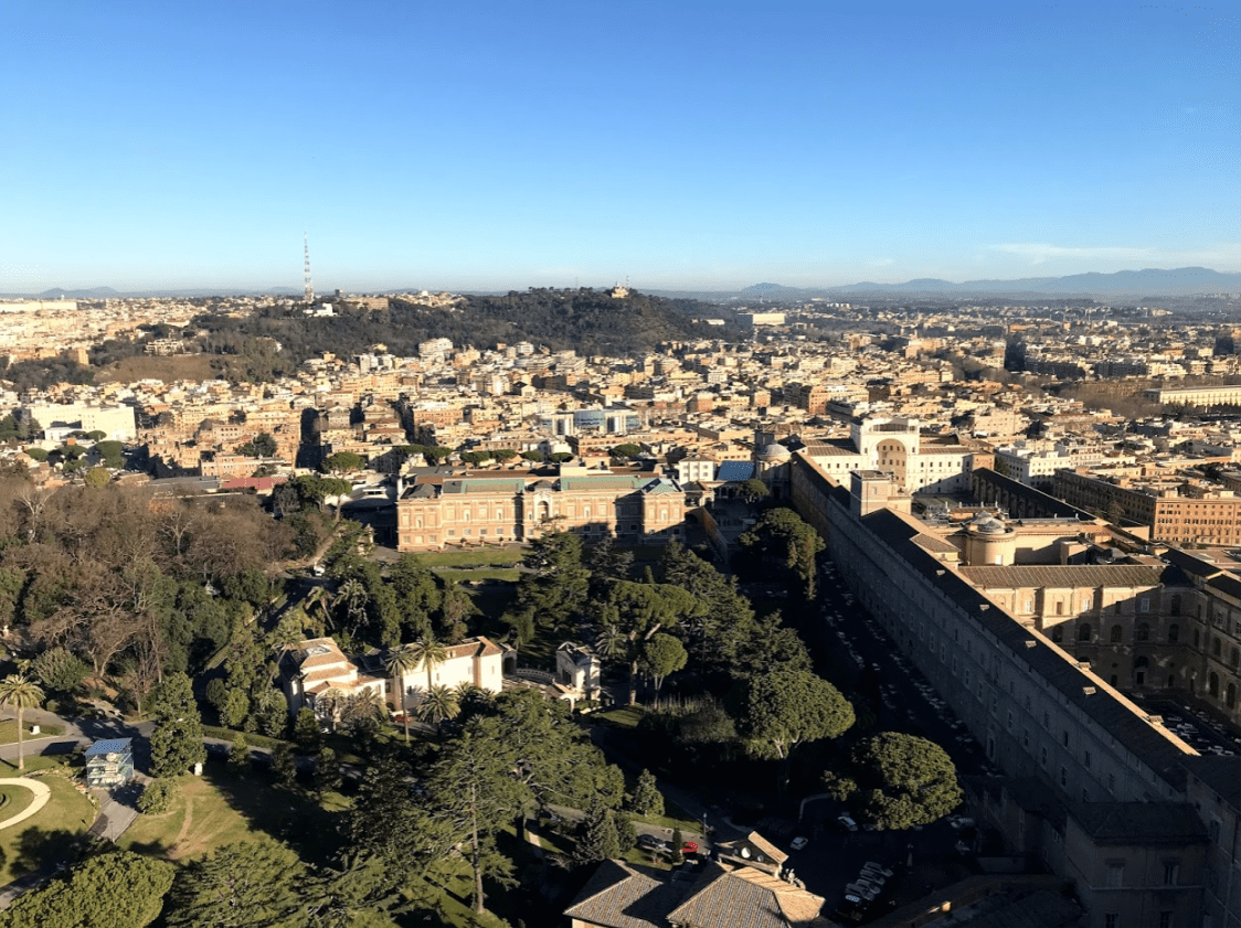 Museu do Vaticano visto da Cúpula