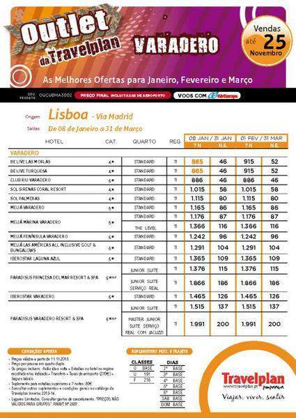 Outlet - Janeiro a Março 2013