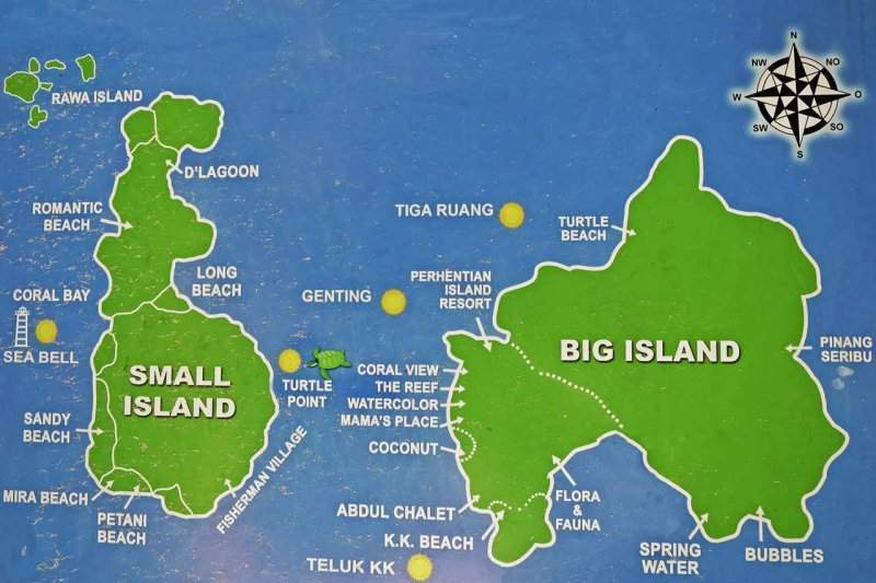 Perhentian-islands-map