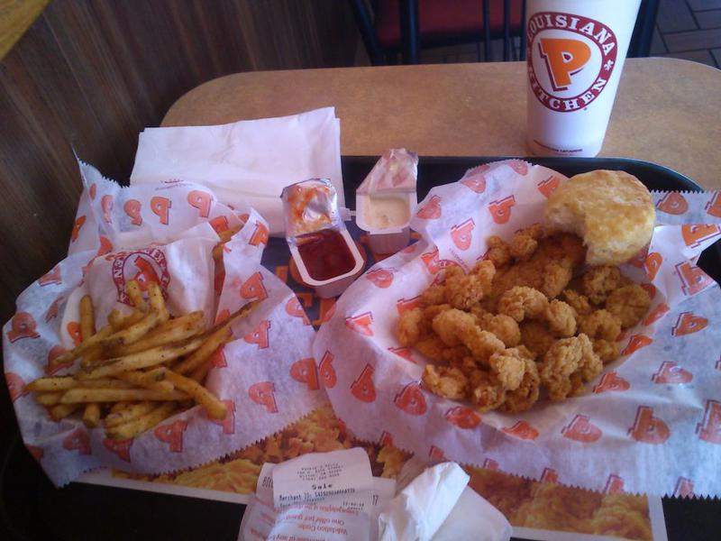 Popeye´s - menu com camarao