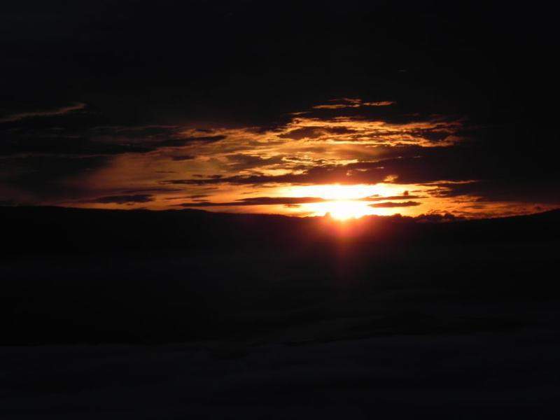 Por do sol Ngorongoro