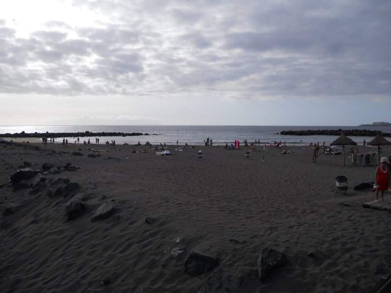 Praia junto ao hotel Sol Tenerife