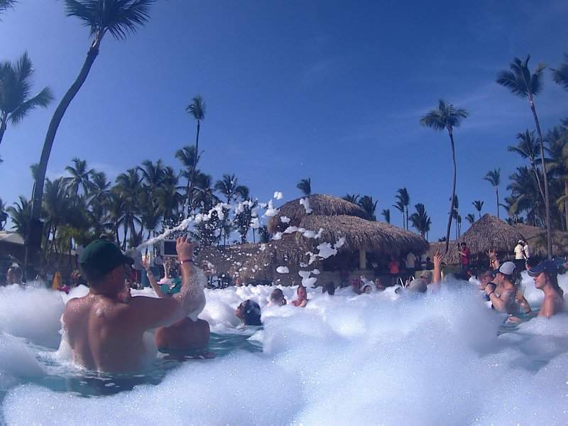 República Dominicana - Punta Cana - Grand Palladium Bávaro - Festa da espuma