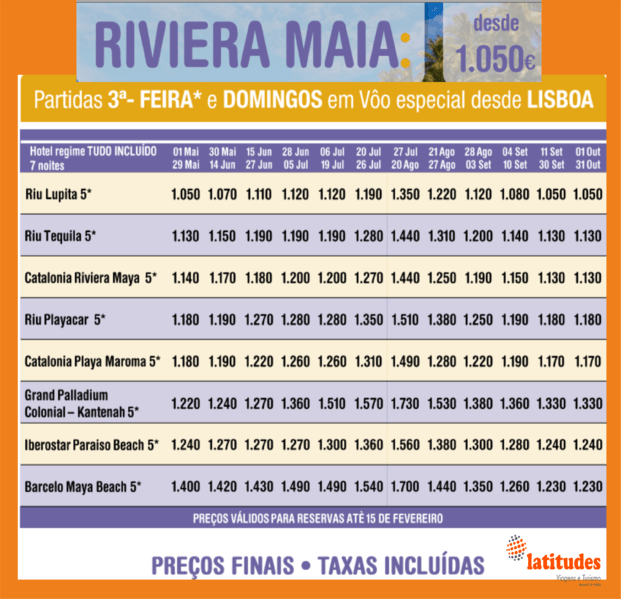 RIVEIRA MAYA DE LISBOA VERÃO Portal