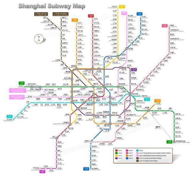 shanghai subway Map