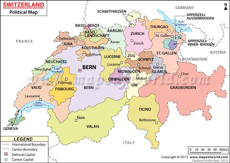 Switzerland-political-map