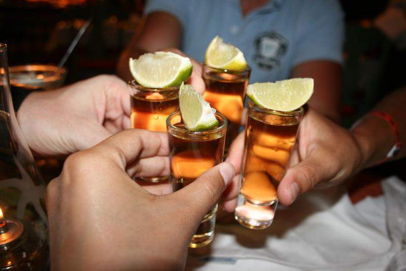Tequilla no Restaurante Mexicano