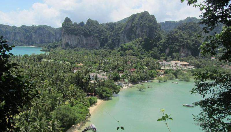 trilho para o view point - krabi