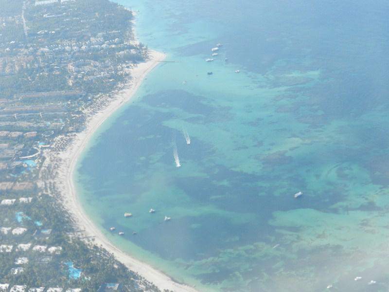 Vista de avião Punta Cana