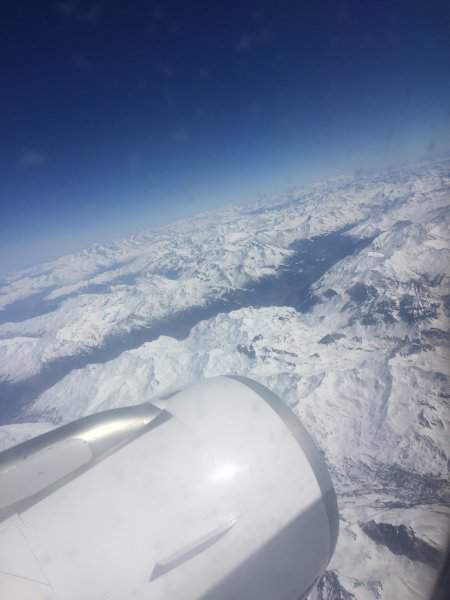 Vista do Avião - Alpes Suiços