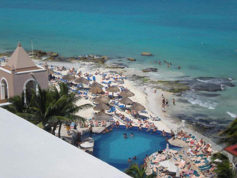 Vista do Hotel Riu Cancun
