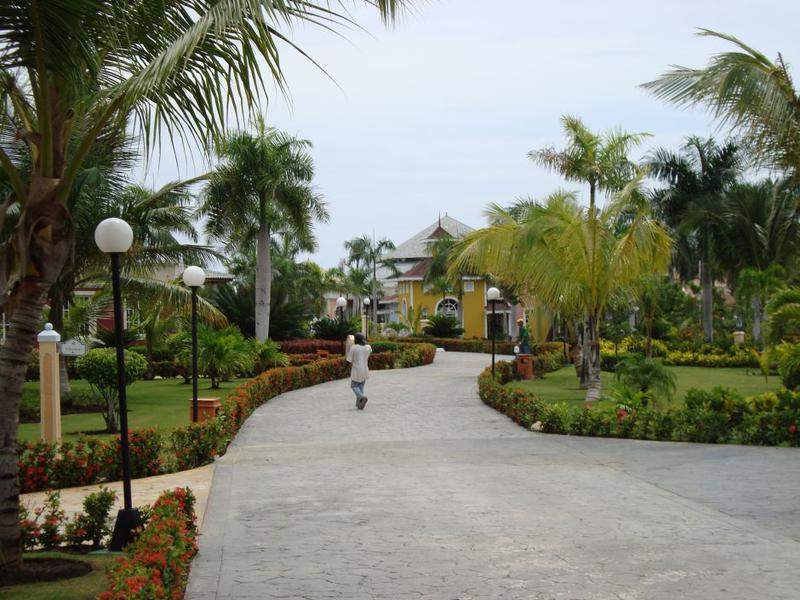 Vista dos jardins