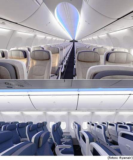 WBObject 16909 Ryanair interior novos avioes